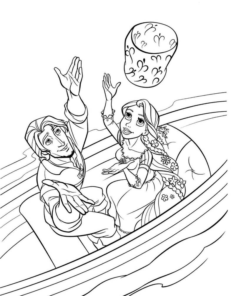 Tangled coloring pages by coloringpageswk on