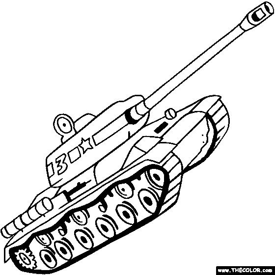 Tanks online coloring pages