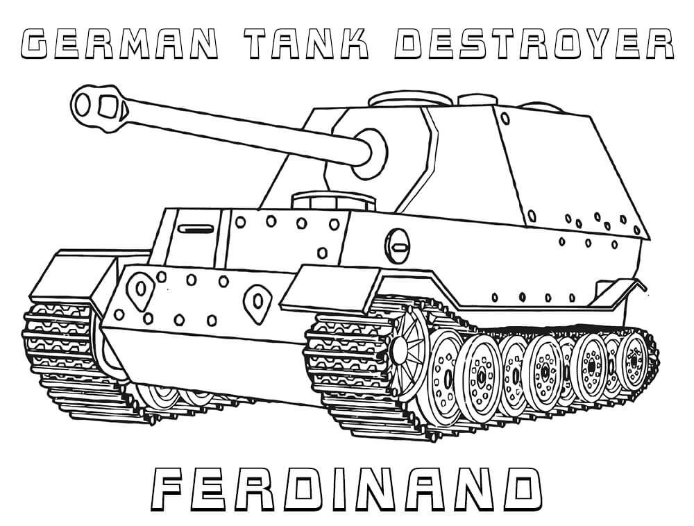 Army tank coloring pages