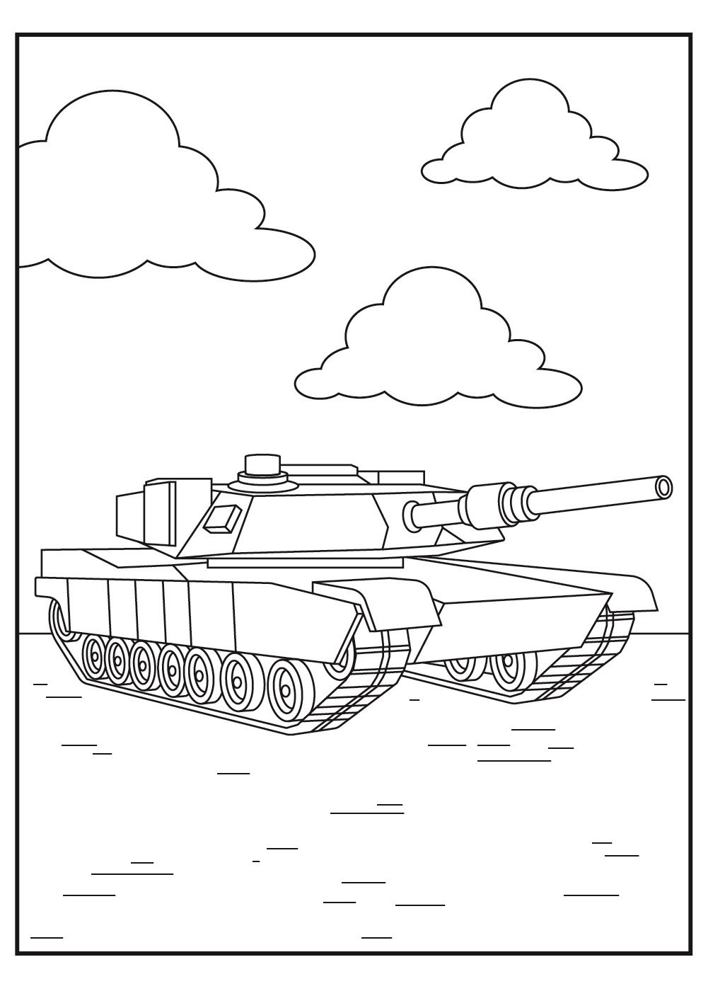 Tank coloring pages printable for free download