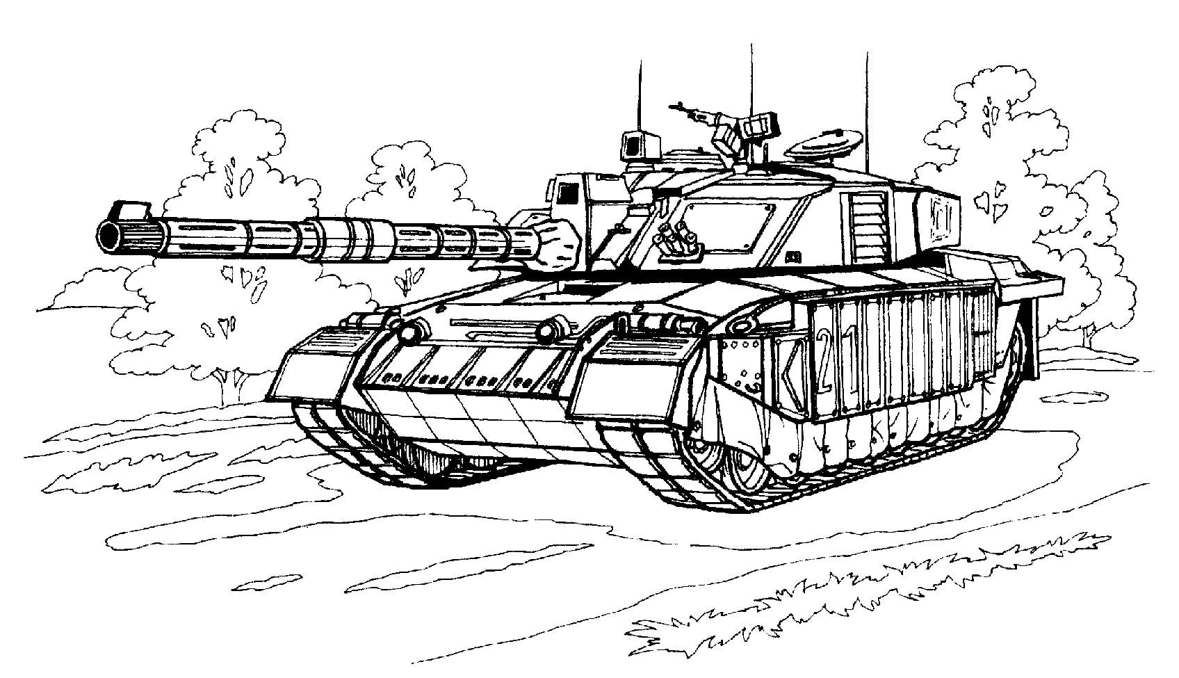 Tanks coloring pages