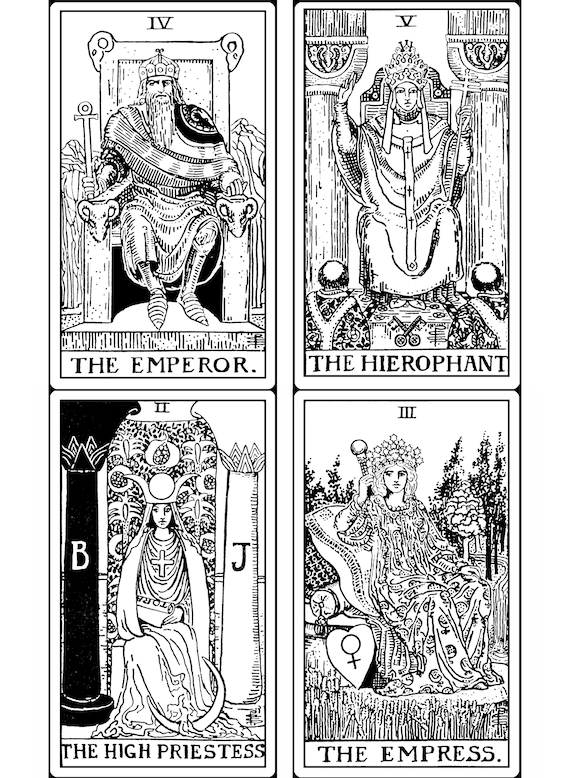 Tarot coloring pages color your own tarot cards printable tarot coloring book