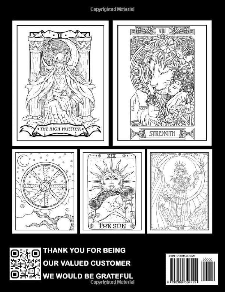 Magic tarot coloring book explore the enchanting realm of tarot cards with coloring pages perfect gift for fans to enjoy coloring and fun griffin emelia books