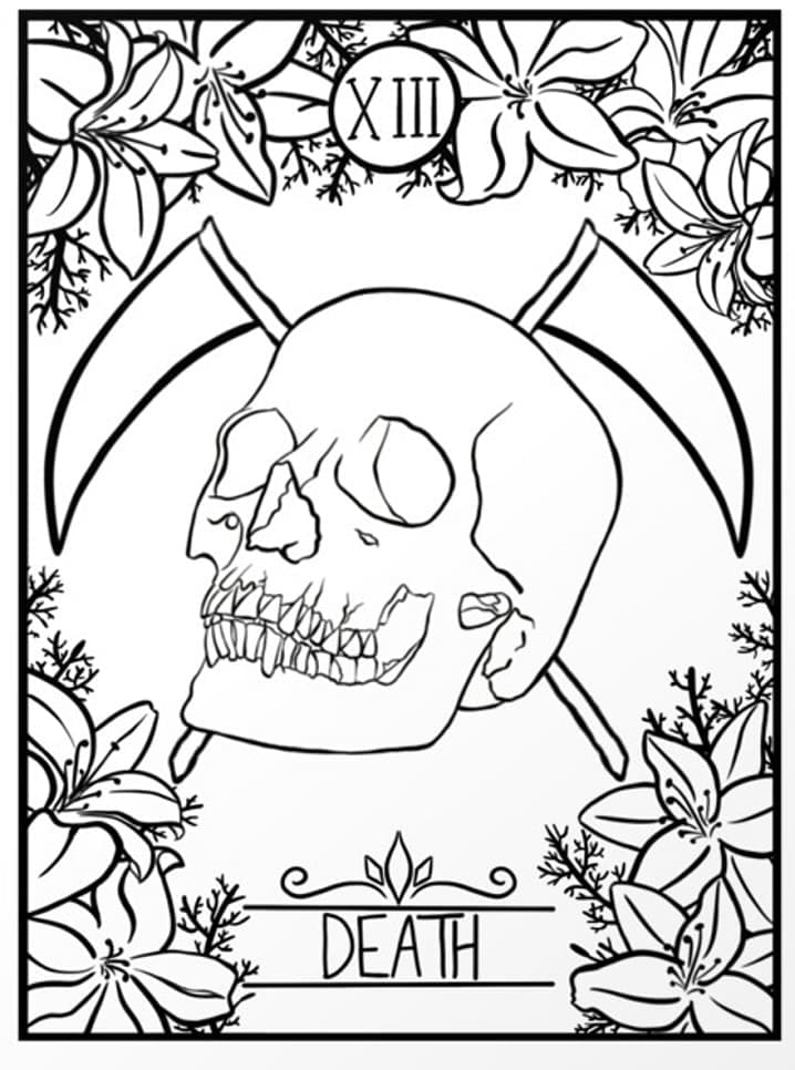 Tarot coloring pages