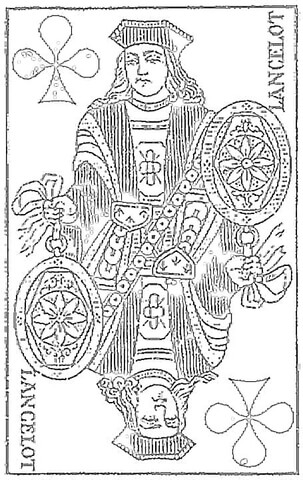 Lancelot tarot card coloring page free printable coloring pages