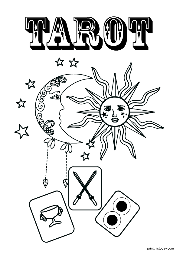 Free printable tarot journal pages