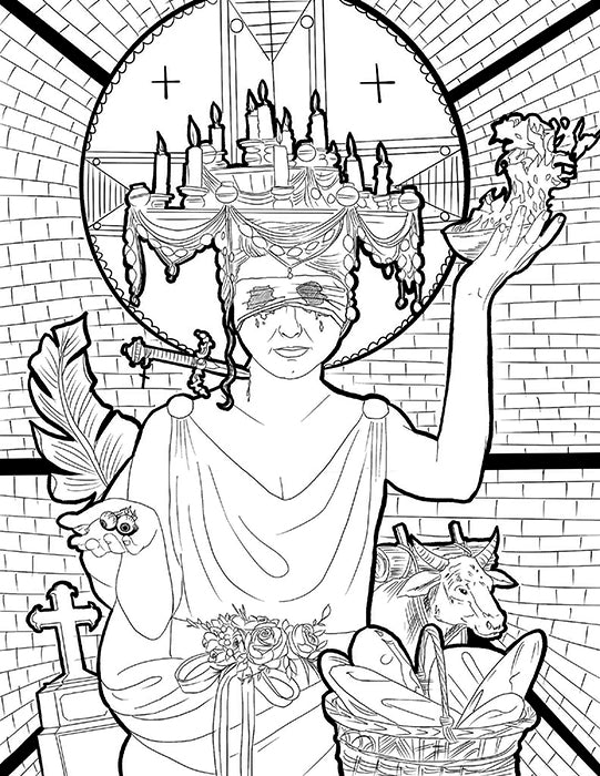 Digital coloring book pages â ministry of saints modern iconography