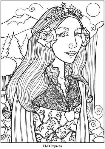 Freebie tarot card images coloring pages designs coloring books pattern coloring pages