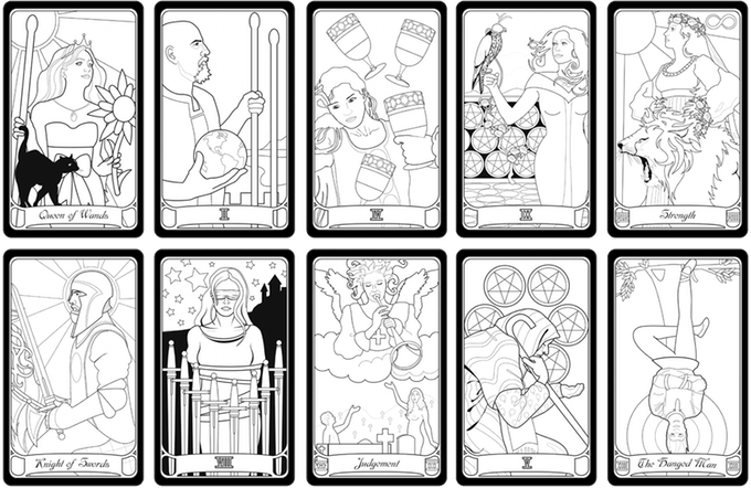 Color your own tarot
