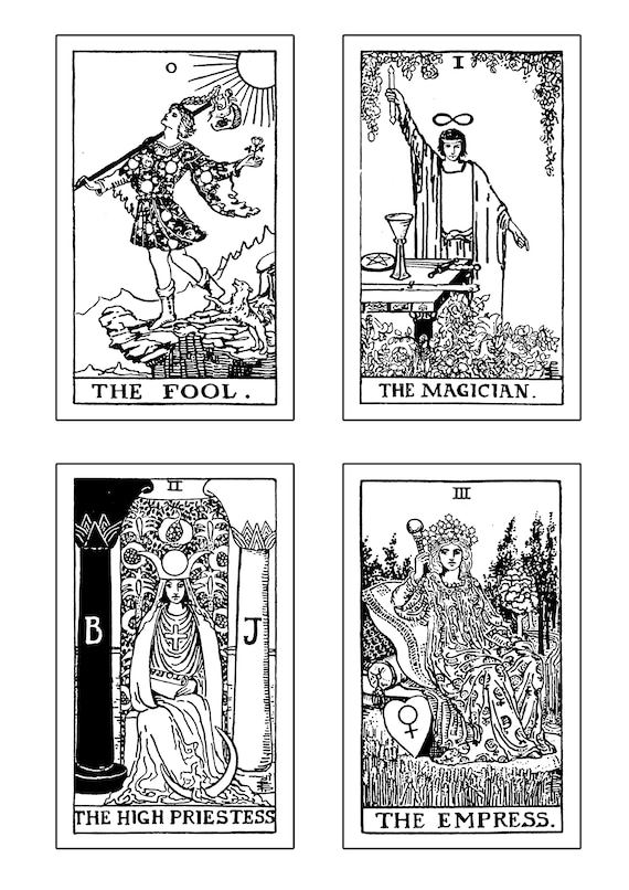 Buy printable tarot pdf color your own cards tarot journal instant download digital tarot online in india
