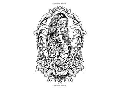 Tattoo coloring book for adults relaxation designs english ver new