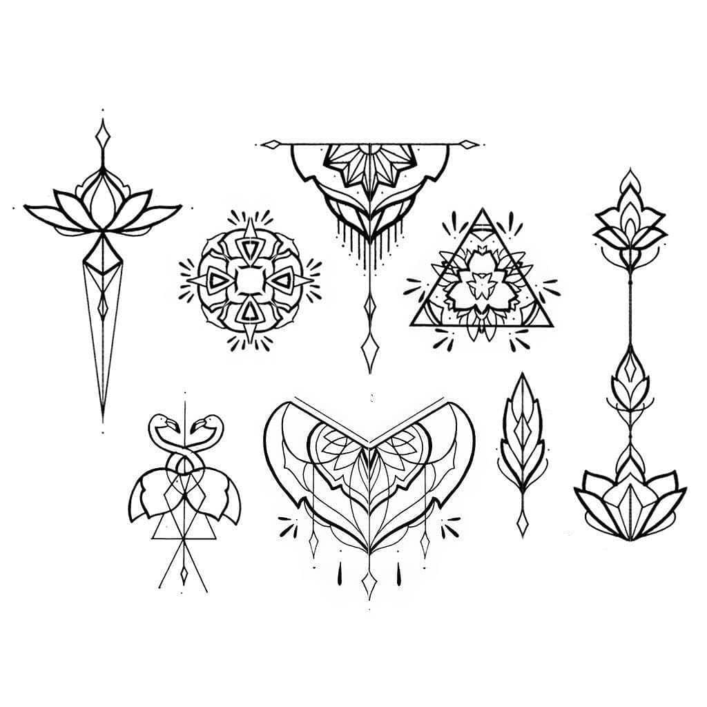 Nice tattoos coloring page