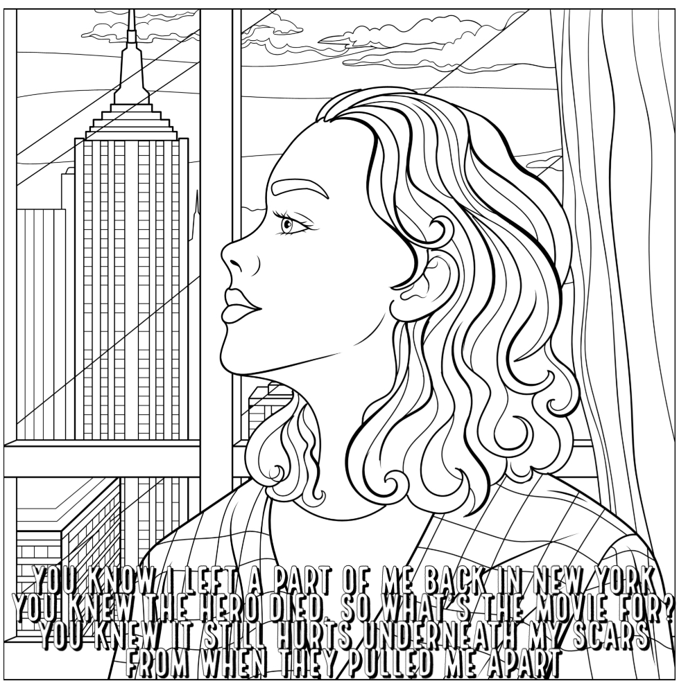 Taylor swift lyric coloring page free coloring pages coloring pages taylor swift lyrics