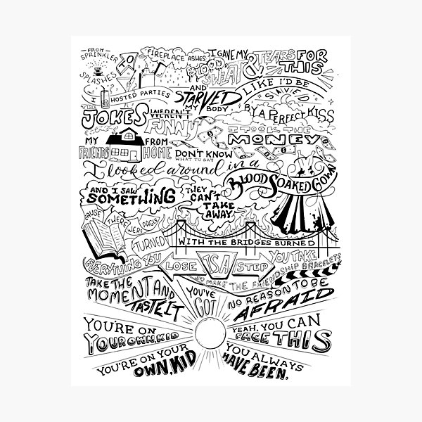 Youre on your own kid photographic print for sale by catlashley