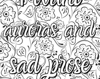 Taylor swift lyric colouring pages digital downloadprint at home