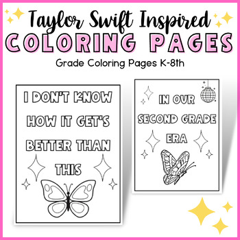 Taylor swift inspired coloring pages k
