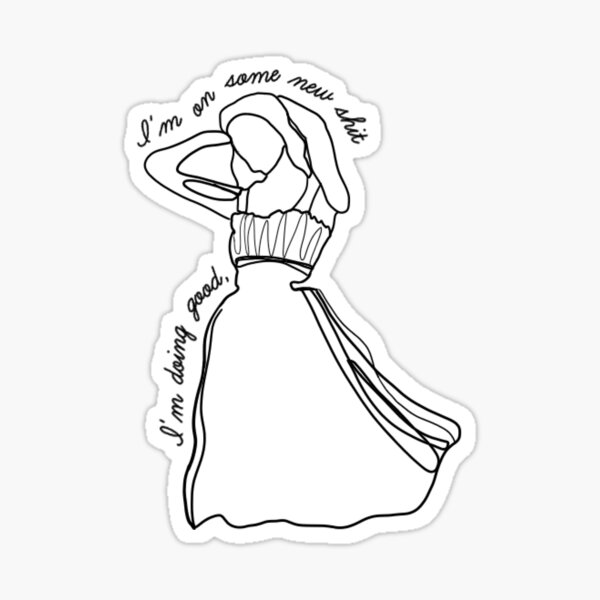 Taylor swift folklore the lyrics sticker for sale by alexandra renee