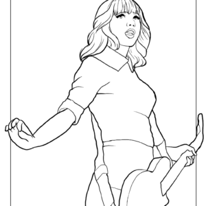 Taylor swift coloring pages printable for free download