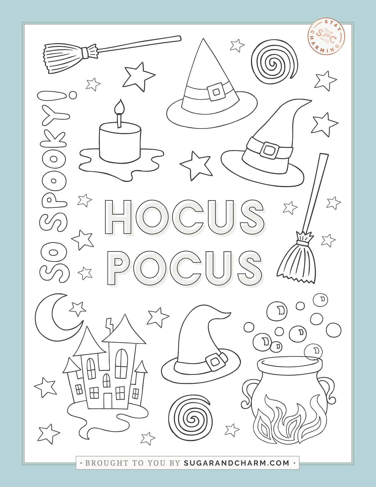 Easy cute halloween coloring pages for anyone