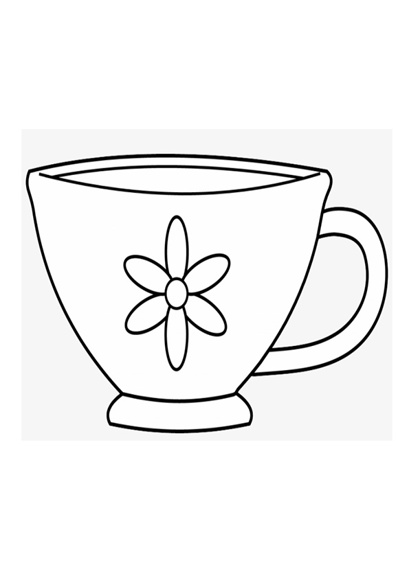Coloring pages beautiful tea cup coloring pages