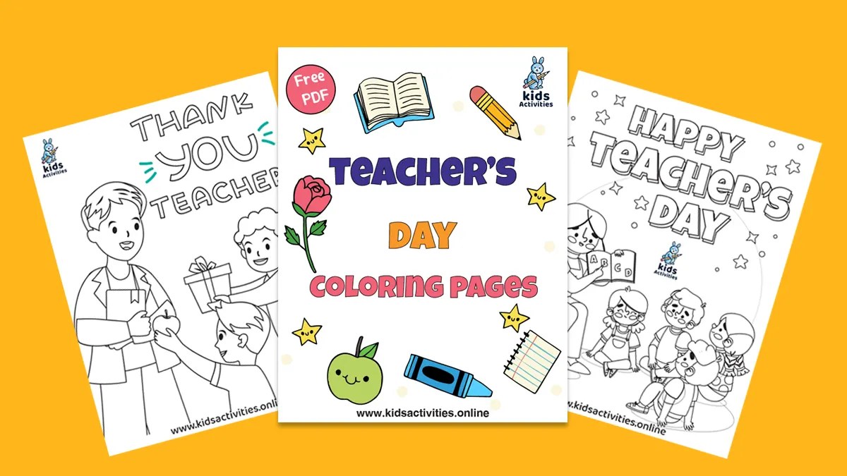 Free printable teachers day coloring pages for preschoolers â kids activities