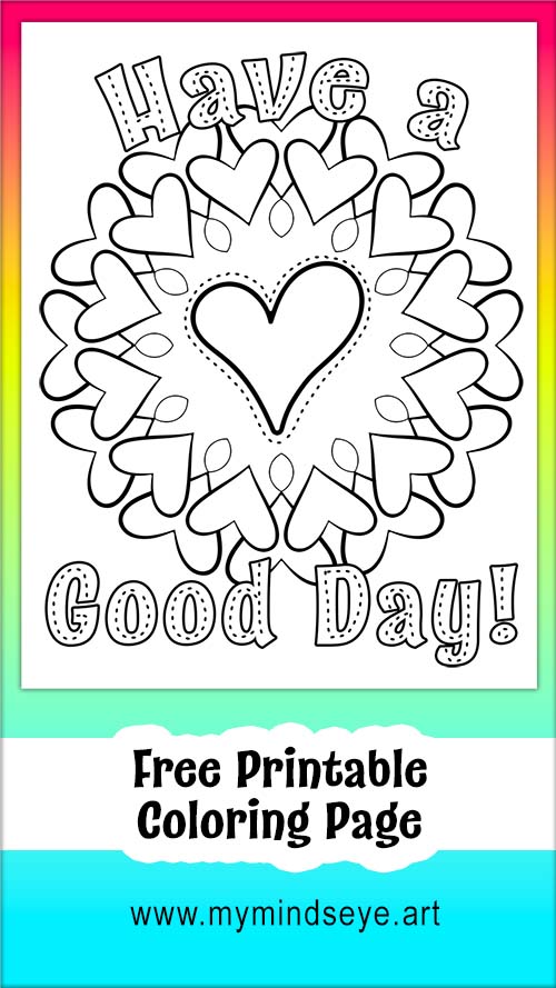 Have a good day coloring page c