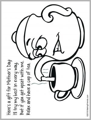 Mothers day teapot card