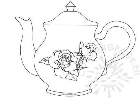 Teapot card louring pages