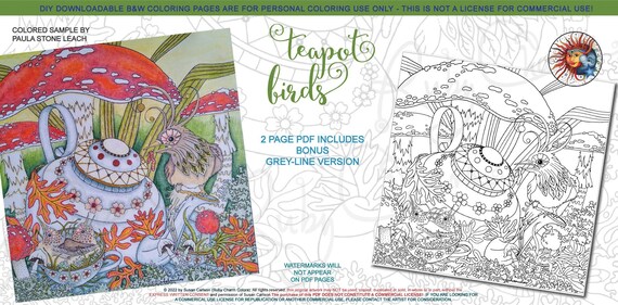 Teapot birds downloadable