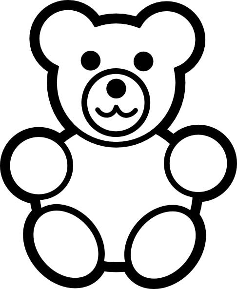 Teddy bear loring page for kids
