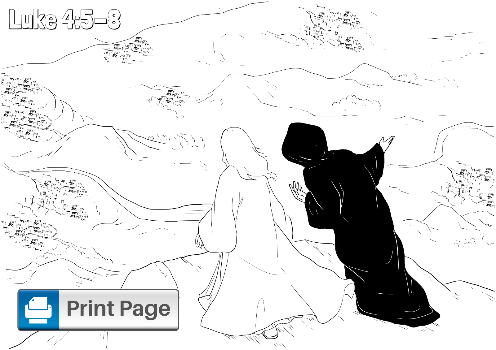 Jesus tempted in the desert coloring pages for kids â connectus