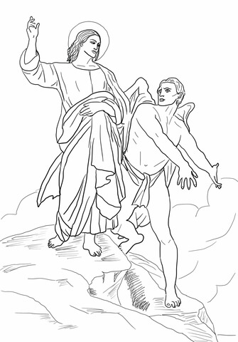 Jesus tempted coloring page free printable coloring pages