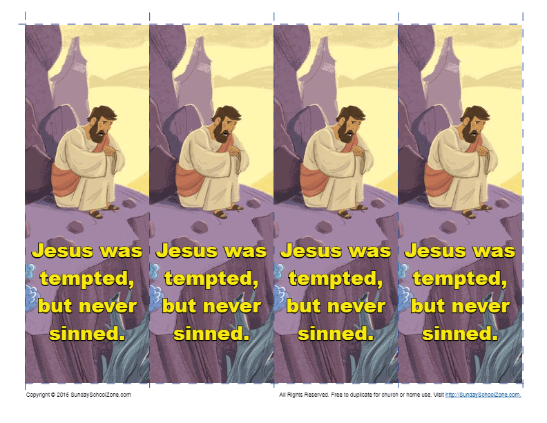 Jesus temptation bible activities