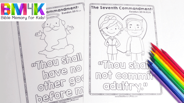 Bible memory kids the ten mandments