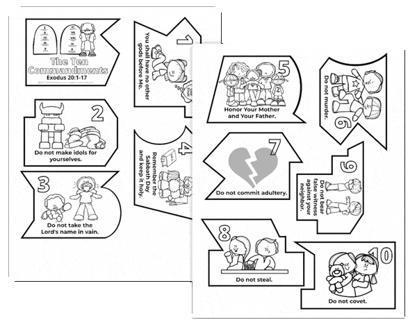 The ten mandments for kids mini puzzle