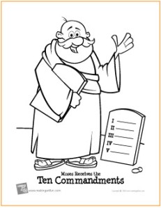 The ten mandments for kids free printable bible coloring page â my favorite freebies