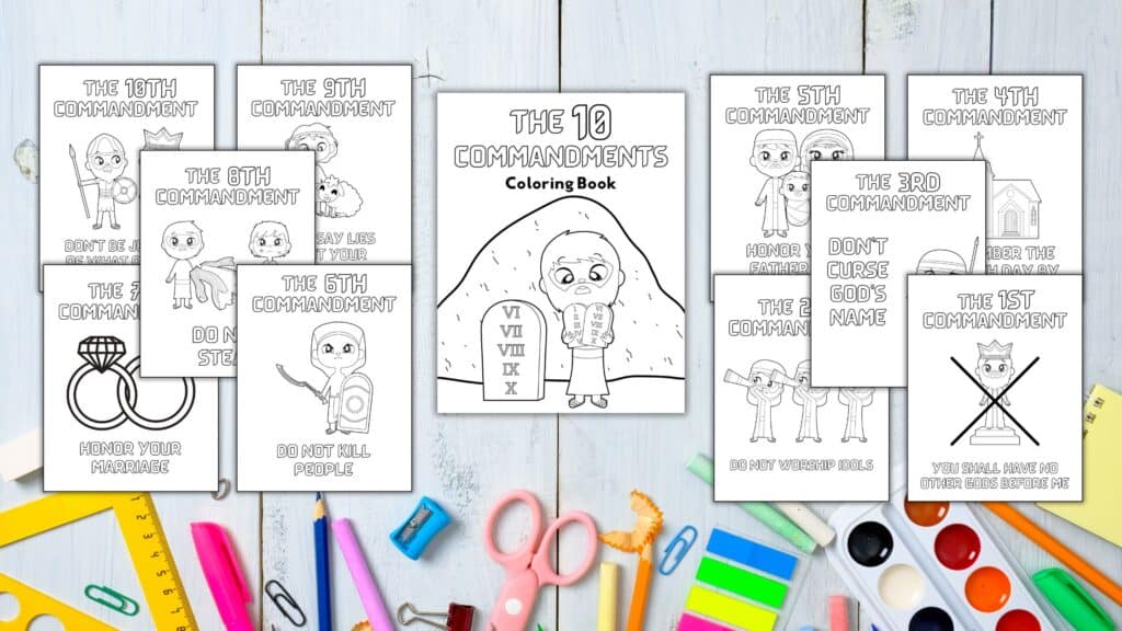 Free printable mandments activities for kids