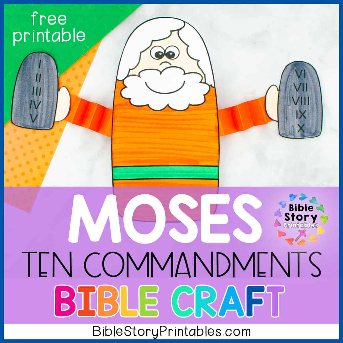 Ten mandments bible craft