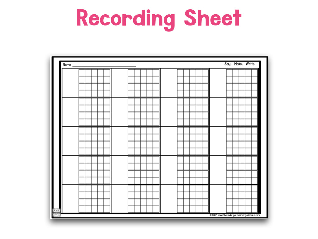 February ten frame cards â the kindergarten smorgasboard online store