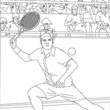 Tennis coloring pages