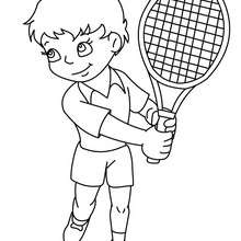 Tennis coloring pages