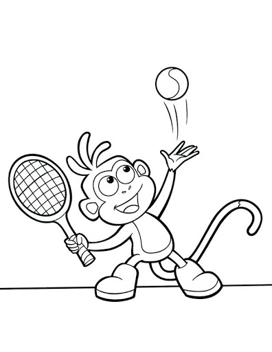 Coloring pages tennis player coloring pages
