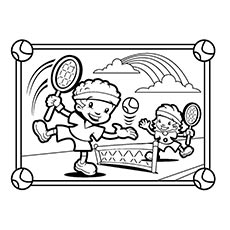 Top free printable tennis coloring pages online