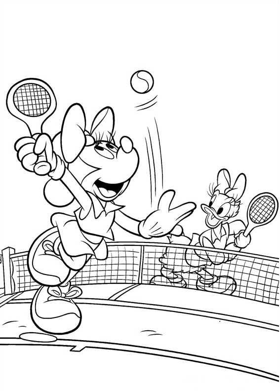 Tennis coloring pages