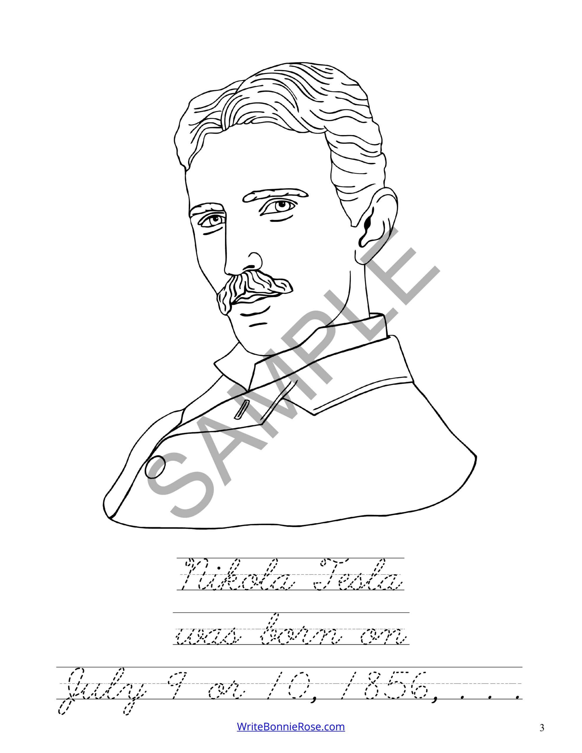 Nikola tesla coloring book