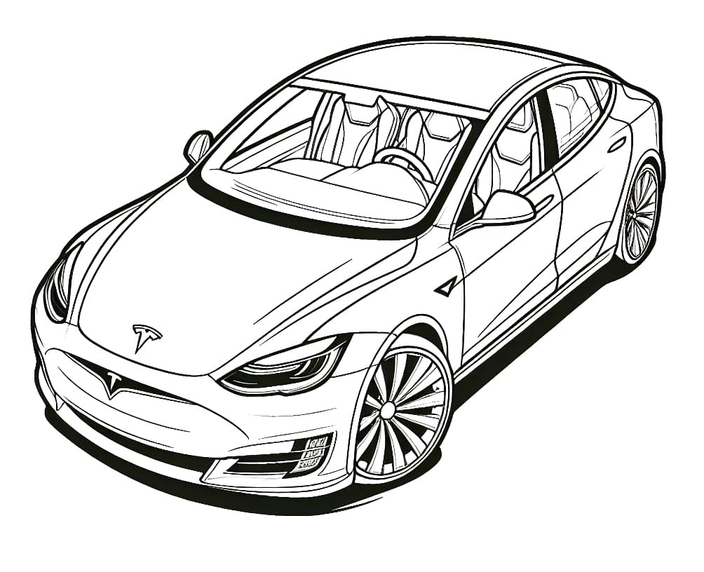 Tesla coloring pages