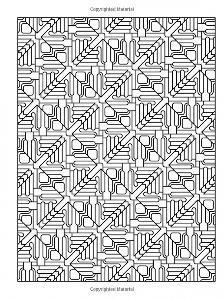 Get this free tessellation coloring pages adult printable