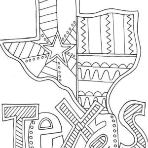 Texas coloring pages printable for free download