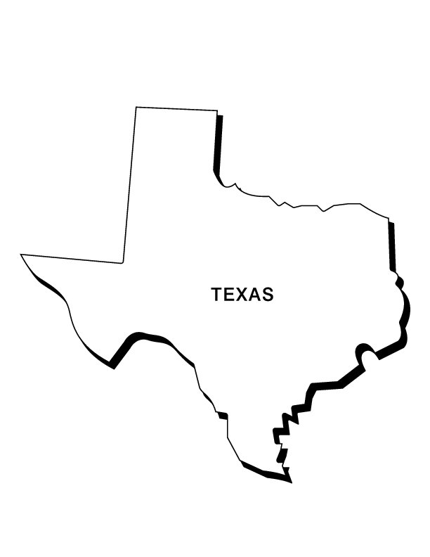 Texas coloring pages printable for free download