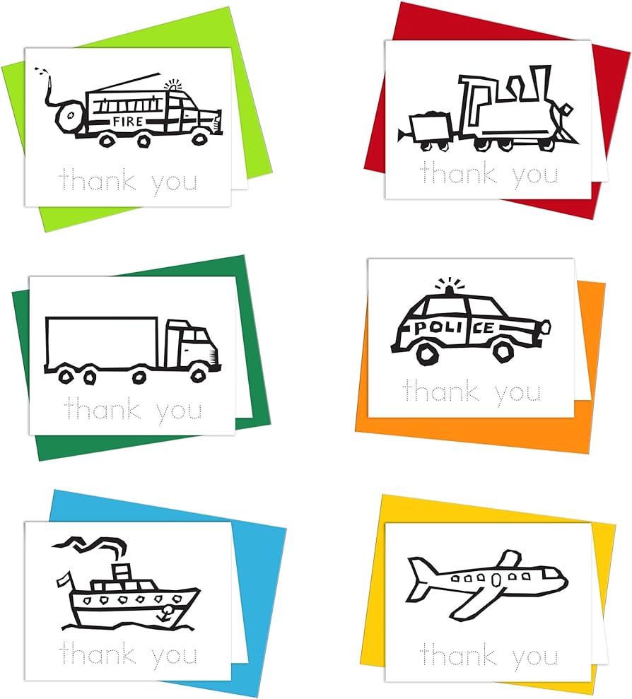 Thank you cards set of thank you notes for kids to color and practice letter writing recycled and made in usa on the go office products